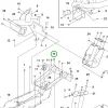 Husqvarna csavar M10x25 P 524, P 524X, P 525DX riderhez robbantott ábra