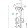Husqvarna forgattyúház tömítés 226HD75S, 226HS99S sövényvágóhoz robbantott ábra