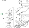 Husqvarna hajtótengely régi kivitel 226HD75S, 226HS99S sövényvágóhoz robbantott ábra