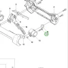 Husqvarna gázkar csapszeg 525LK, 543RS fűkaszához robbantott ábra