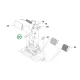 Husqvarna pedál tartólemez R 214TC, R 216T AWD, RC 318T riderhez robbantott ábra
