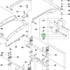 Husqvarna vágóasztal távtartó cső 127 mm R 422Ts AWD riderhez robbantott ábra