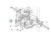 Husqvarna rugó hátsó vázhoz R 214TC, R 216T AWD, R 318X riderhez robbantott ábra