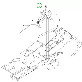 Husqvarna gázkar gomb RC 318T, RC 320Ts AWD, R 112C, R 214C riderhez robbantott ábra
