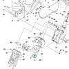 Husqvarna lemezanya ST4.8 kormányoszlop P 520D, P 525D riderhez robbantott ábra