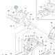 Husqvarna anya pedál és kormány P 524, P 524X, P 525DX riderhez robbantott ábra