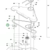 Husqvarna vágóasztal szíjtárcsa SPA DP90 R 214TC, R 214C riderhez robbantott ábra
