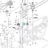 Husqvarna szíjfeszítő görgő komplett hajtómű R 112C, R 214TC riderhez robbantott ábra
