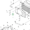 Husqvarna motor alátét P 525D, P 525DX, P 535HX riderhez robbantott ábra