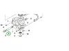 Husqvarna lengőtengely R 214TC, R 216T AWD, R 318X riderhez robbantott ábra