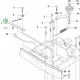 Husqvarna állítórúd hátsó vázhoz R 214TC, R 216T AWD, R 318X riderhez robbantott ábra
