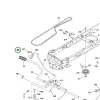 Husqvarna pedálgumi TS 342, TS 343, TS 346 fűnyírótraktorhoz robbantott ábra