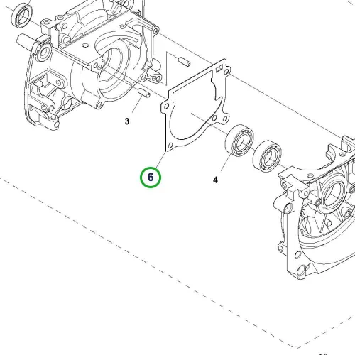 Husqvarna forgattyúház tömítés 545RX, 545RXT fűkaszához robbantott ábra