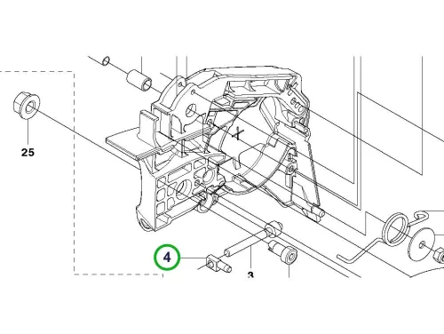 Husqvarna láncfék anya T435, 543 XP, T525 láncfűrészhez robbantott ábra