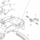 Husqvarna fogantyú csapszeg T435, T525 láncfűrészhez robbantott ábra