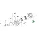 Husqvarna PTO kuplung szerkezet P 525DX, P 520DX riderhez robbantott ábra