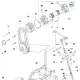Husqvarna gumigyűrű PTO P 520D, P 525D, P 525DX riderhez robbantott ábra