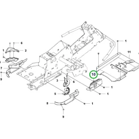 Husqvarna szíjfedél középső szíjtárcsa szürke R 216T AWD riderhez robbantott ábra