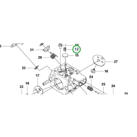 Husqvarna karburátor csavar T525, T435, 543 XP láncfűrészhez robbantott ábra