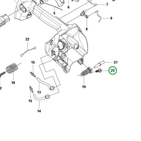 Husqvarna markolatcsavar 543 XP, T525 láncfűrészhez robbantott ábra
