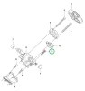 Husqvarna univerzális rögzítőcsavar T435, T525 láncfűrészhez robbantott ábra