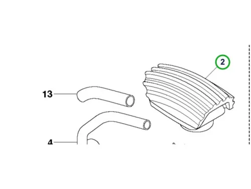 Husqvarna indítóegység fedél 543RS, 553RS fűkaszához robbantott ábra