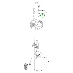 Husqvarna indítókilincs rugó 226HD75S, 226HS99S sövényvágóhoz robbantott ábra