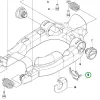 Husqvarna fogantyú ütköző 226HD75S sövényvágóhoz robbantott ábra