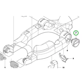 Husqvarna szerszámtartó 226HD75S sövényvágóhoz robbantott ábra