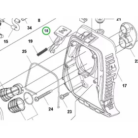 Husqvarna szivatókar 545RX, 545FR fűkaszához robbantott ábra