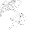 Husqvarna gázkar R 112C riderhez robbantott ábra