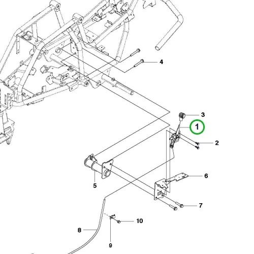 Husqvarna gázkar R 112C riderhez robbantott ábra