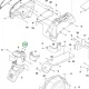 Husqvarna burkolatcsavar 9. pozíció P 524X, P 525D, P 525DX riderhez robbantott ábra