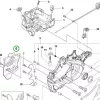 Husqvarna láncvezető lemez forgattyúházba 545, 550 XP láncfűrészhez robbantott ábra