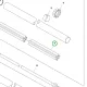 Husqvarna csapágyas csőtengely 545RX, 545RXT, 545F, 545FX fűkaszához robbantott ábra
