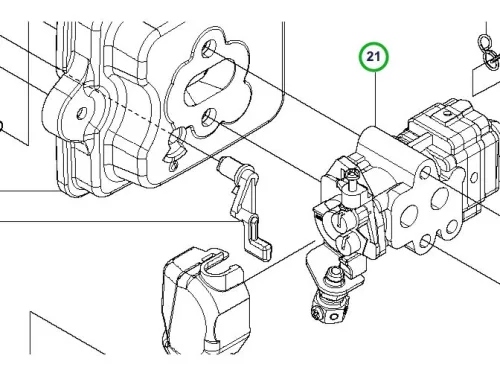 Husqvarna karburátor régebbi kivitel 226HD75S, 226HS99S sövényvágóhoz robbantott ábra