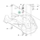 Husqvarna vágóasztal hátsó keresztrúd 103, 112 cm R 320 AWD riderhez robbantott ábra