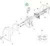 Husqvarna szivatógomb 122C, 122R, 129R szegélyvágóhoz robbantott ábra