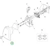 Husqvarna légszűrő fedél 122C, 122R, 129R szegélyvágóhoz robbantott ábra