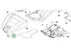 Husqvarna burkolat zár P 524, R 422Ts AWD, R 418Ts AWD riderhez robbantott ábra