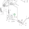 Husqvarna csap vágóasztal emelés R 112C, R 214TC, R 316TX AWD riderhez robbantott ábra
