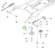 Husqvarna szíjvezető R 318X, R 316TX AWD, R 320X AWD riderhez robbantott ábra