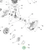 Husqvarna motorcsavar 15. pozíció 129C, 129LK szegélyvágóhoz robbantott ábra