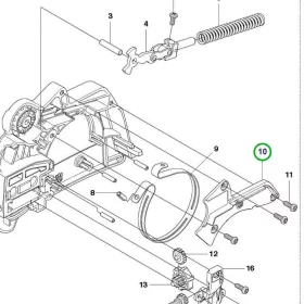 Husqvarna láncfék burkolat 120 Mark II láncfűrészhez robbantott ábra