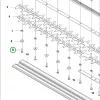 Husqvarna markolatcsavar 564 XP, 564 XPG láncfűrészhez robbantott ábra