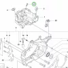Husqvarna forgattyúházcsavar 555, 560 XP, 572 XP, 390 XP láncfűrészhez robbantott ábra