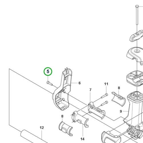Husqvarna torx csavar MT5x20 T27 525RX Mark II fűkaszához robbantott ábra
