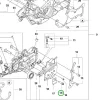 Husqvarna forgattyúház és markolat csavar 545 Mark II láncfűrészhez robbantott ábra
