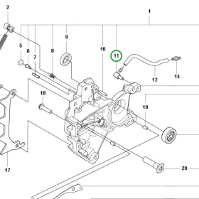 Husqvarna rögzítőcsavar 540 XP Mark III láncfűrészhez robbantott ábra