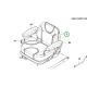 Husqvarna ülés komplett P 520DX, P 525DX riderhez robbantott ábra